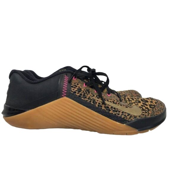 Nike Metcon Cheetah Print Sneaker Black Chutney Training Shoes AT3160 096 Size10 - Picture 3 of 9